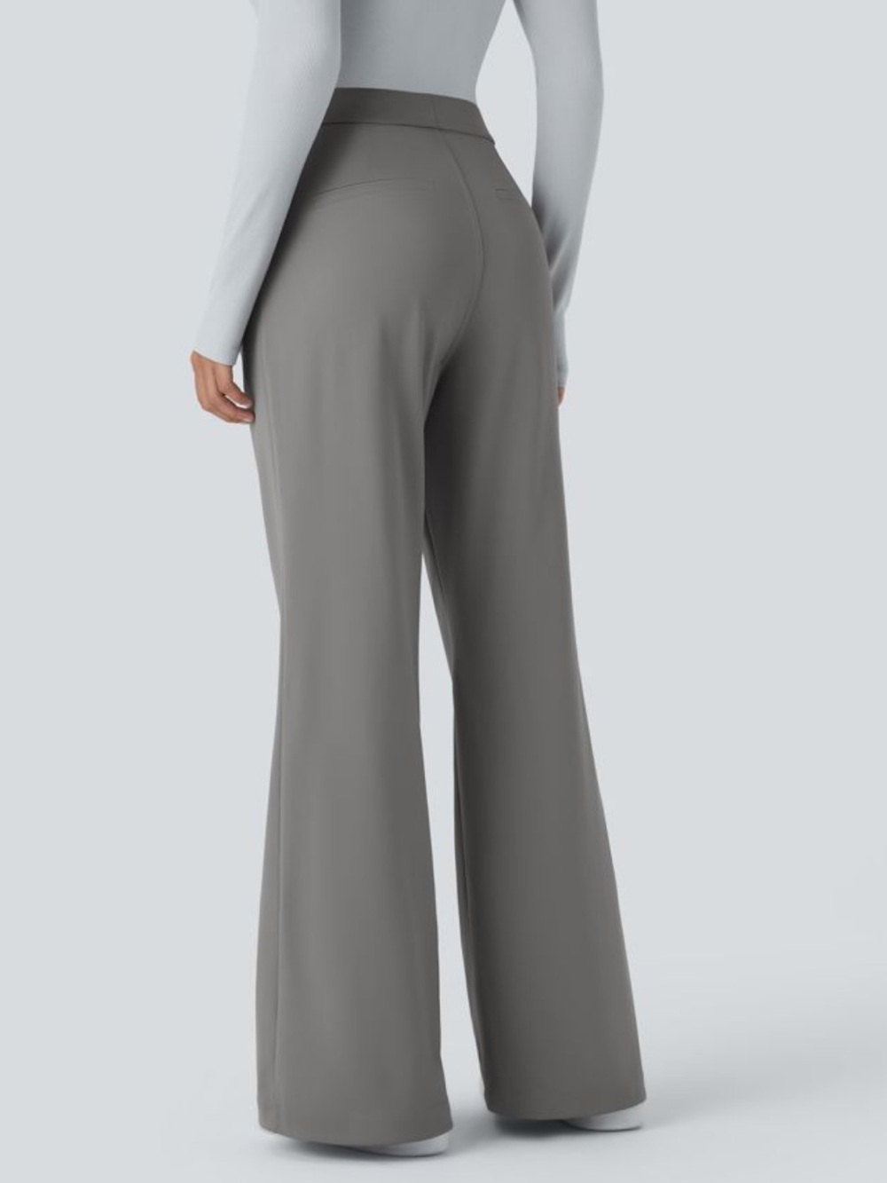 NWT Halara Flex™ DayStretch High Waisted Pocket Work Flare Pants Size M XTall - Picture 3 of 14